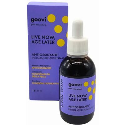 The Good Vibes Company Goovi Integratore Antiossidante Live Now Age Later 50 Ml Tuttofarma The Good Vibes Company Goovi Integratore Antiossidante Live Now Age Later 50 Ml Tuttofarma