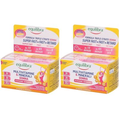 Equilibra Multivitamine & Minerali Donna Set Da 2 Equilibra Multivitamine & Minerali Donna Set Da 2