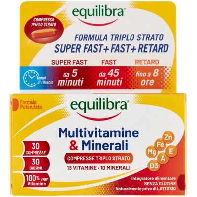 Equilibra Multivitamine & Minerali 30 Compresse 2 Confezioni Equilibra Multivitamine & Minerali 30 Compresse 2 Confezioni