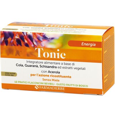 Farmaderbe Tonic 10ml - Energia - Integratore vegetale Farmaderbe Tonic 10ml - Energia - Integratore vegetale