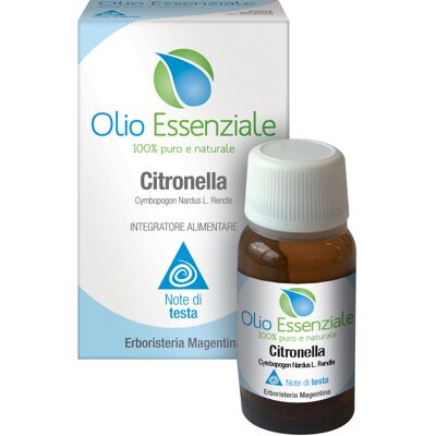 Olio Essenziale di Citronella Magentina - Rilassante - 10ml Olio Essenziale di Citronella Magentina - Rilassante - 10ml