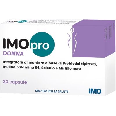 IMO SpA ImoPro Donna - Integratore Probiotico Prebiotico - 30 Capsule IMO SpA ImoPro Donna - Integratore Probiotico Prebiotico - 30 Capsule