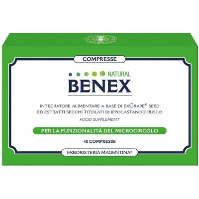 Benex Integratore di Ippocastano per Microcircolazione - Integratore Alimentare Benex Integratore di Ippocastano per Microcircolazione - Integratore Alimentare