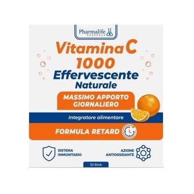 Pharmalife Research Srl Vitamina C 1000 Effervescente - Integratore Pharmalife Research Srl Vitamina C 1000 Effervescente - Integratore