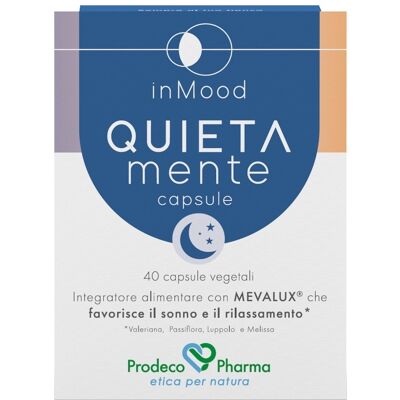 Prodeco Pharma Inmood Quietamente 40 capsule - Integratore Rilassante Prodeco Pharma Inmood Quietamente 40 capsule - Integratore Rilassante