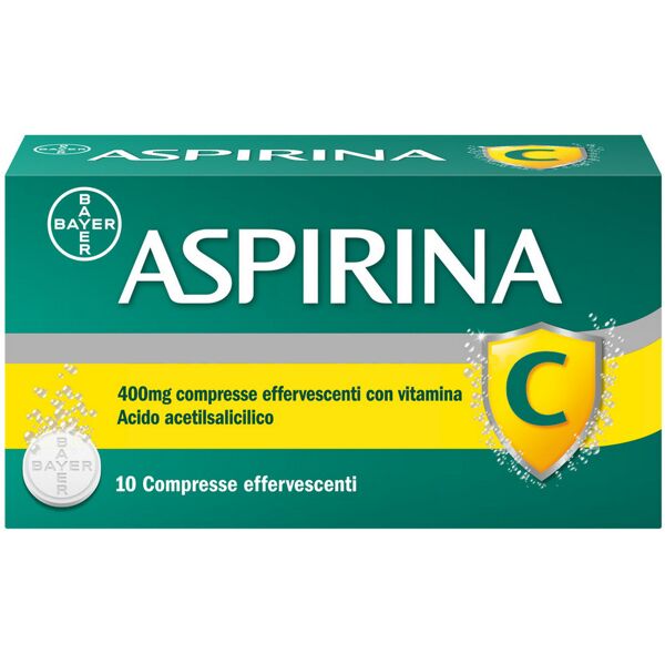 bayer spa aspirina c antinfiammatorio antidolorifico per influenza raffreddore e febbre con vitamina c 10 cpr