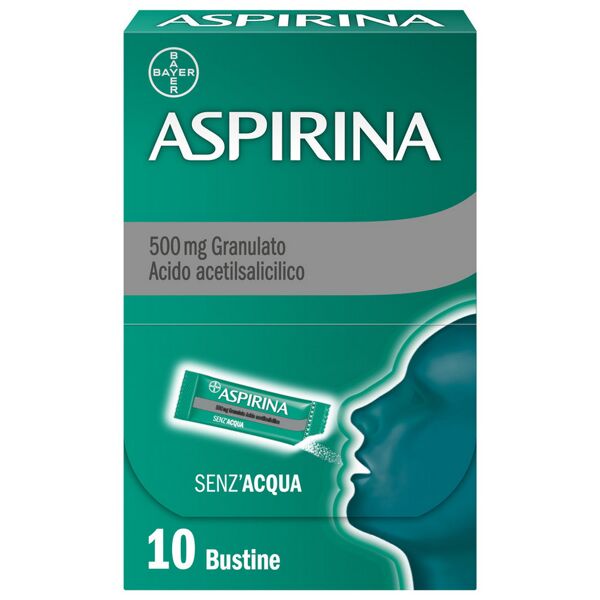 bayer spa aspirina in granuli senz'acqua antidolorifico e antinfiammatorio contro mal di testa e dolore 10 bst