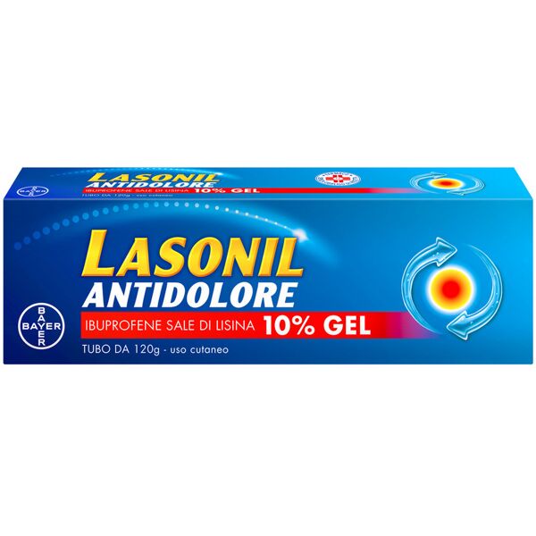 bayer spa lasonil antidolore gel antidolorifico e antinfiammatorio per dolori muscolari e articolari tubo 120g