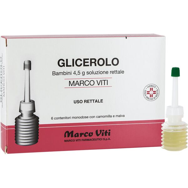marco viti farmaceutici spa glicerolo mv*6 contenitori 4,5g