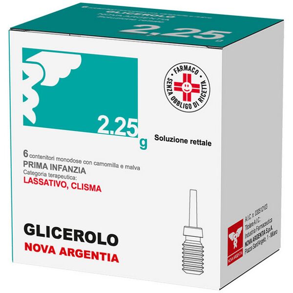 nova argentia srl ind. farm glicerolo na 6 contenitori 2,25g