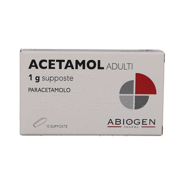 abiogen pharma spa acetamol 1g 10 supposte