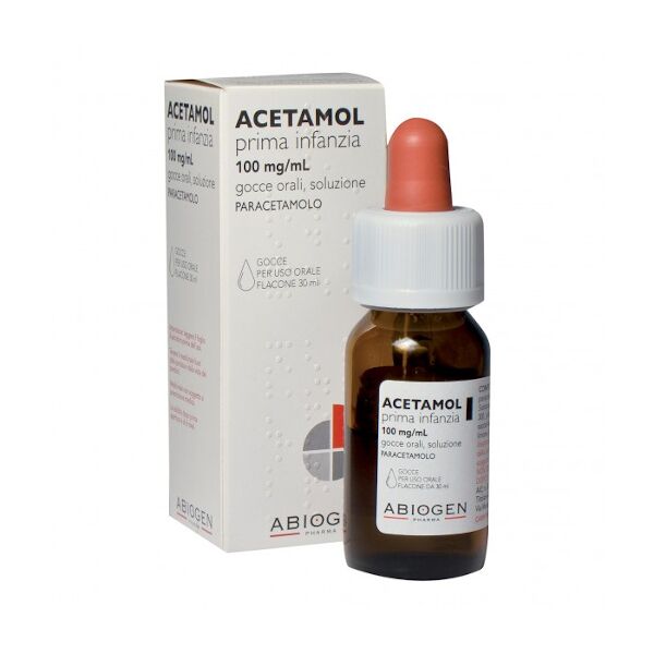 abiogen pharma spa acetamol 300mg prima infanzia gocce 100mg