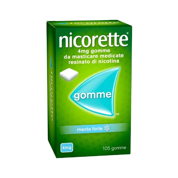 johnson & johnson nicorette 105 gomme da masticare medicate 4mg menta