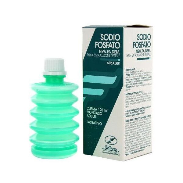 new fa.dem. srl sodio fosfato new.fa.dem. soluzione rettale 120ml 1 clisma