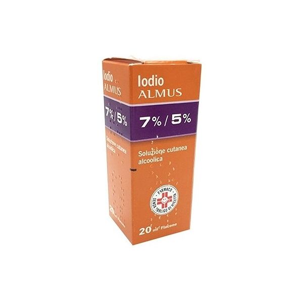 almus srl iodio almus 7 % + 5 % soluzione alcolica 20ml