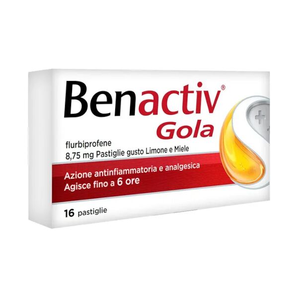 reckitt benckiser h.(it.) spa benactiv gola 16 pastiglie limone miele