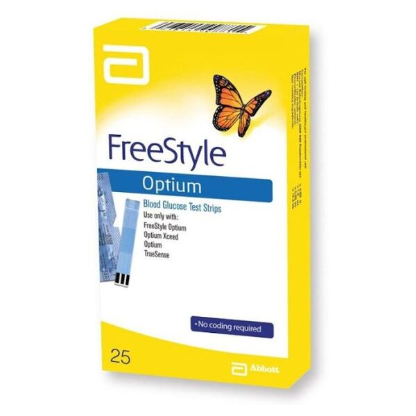 abbott freestyle optium test strips 25