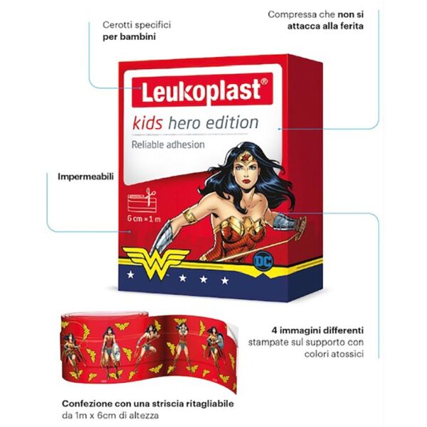 essity italy spa kids hero edition 1mx6cm leukoplast® 1 cerotto in striscia