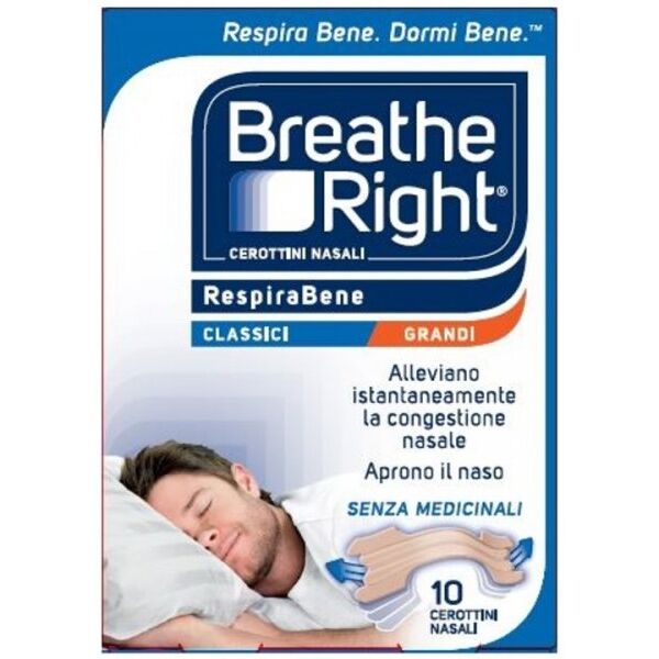 efas breathe right® cerottini nasali classici grandi 10 pezzi