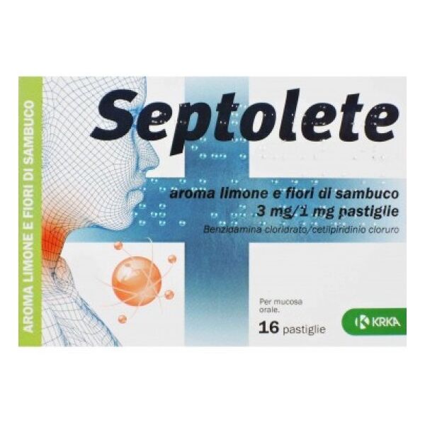 krka farmaceutici milano srl septolete*16past3+1mg lim fior