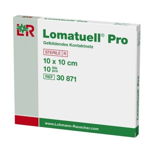 lohmann & rauscher srl lomatuell pro medicazione di contatto gelificante sterile priva di lattice 10x10cm 10 pezzi