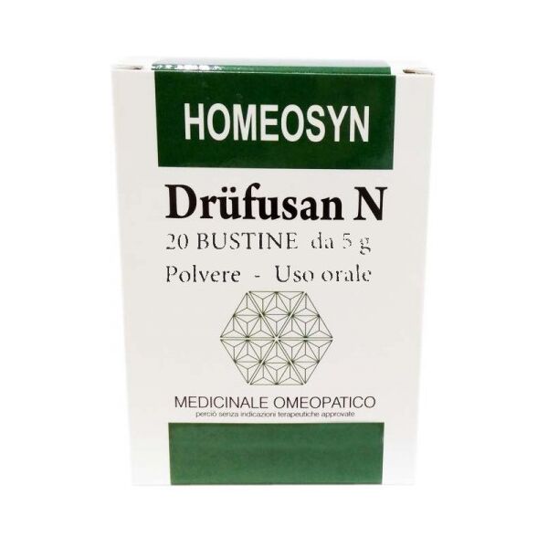 homeosyn italia srl drufusan n polvere 20 bustine bugiardino 5g