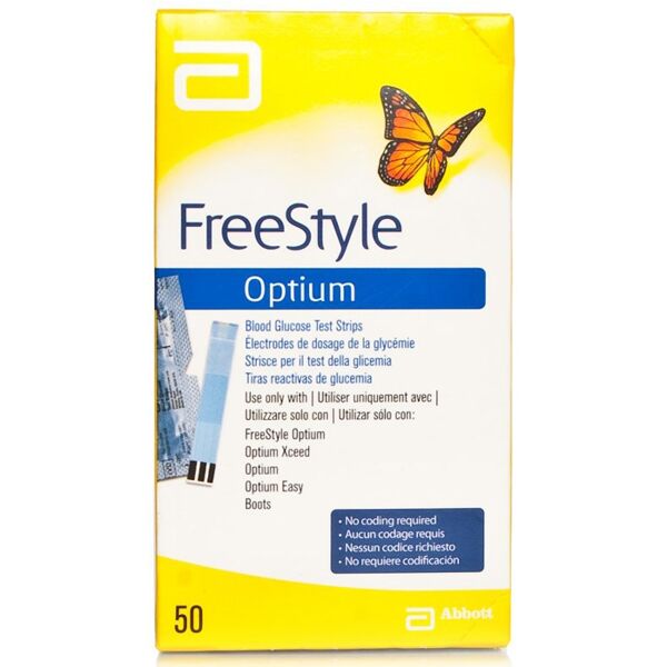 abbott freestyle optium test 50 strisce