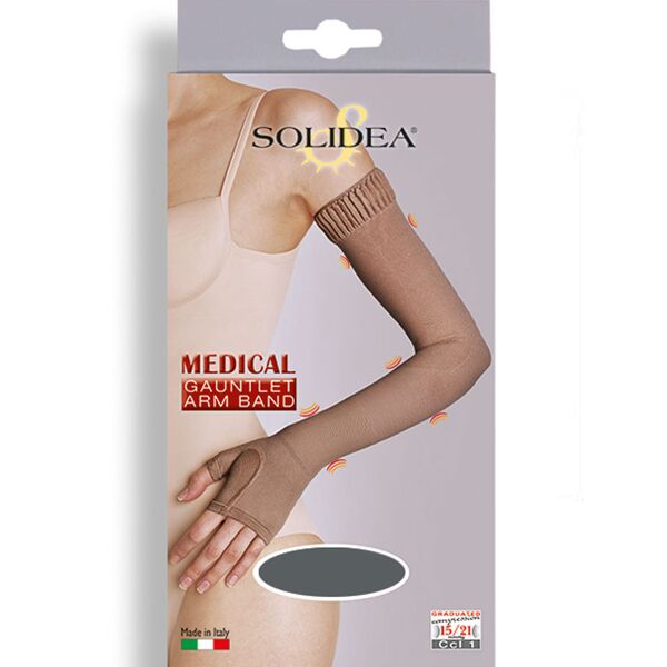 solidea by calzificio pinelli medical gauntlet armband bracciale ccl 2 camel xl