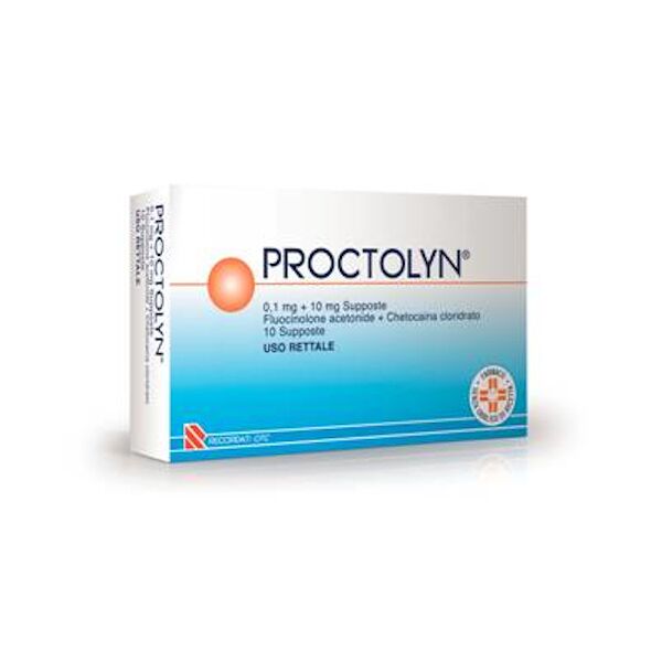 recordati spa proctolyn 10 supposte 0,1mg+10mg