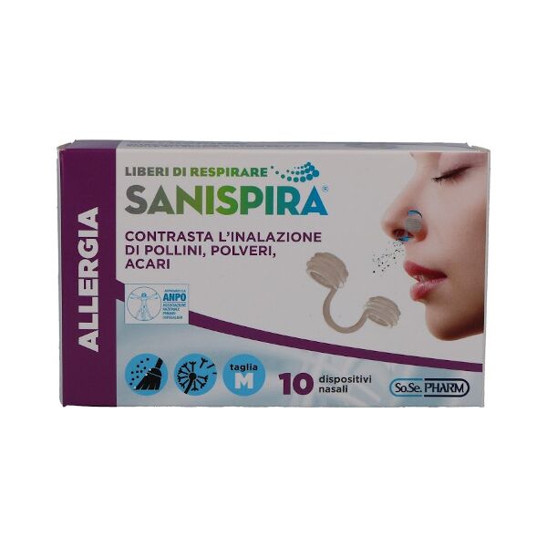 polifarma sanispira allergia filtro nasale m 10 pezzi