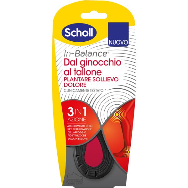 cooper consumer health it srl scholl in-balance everyday plantare sollievo dolore da ginocchio a tallone taglia small