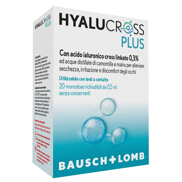 bausch & lomb hyalucross plus 20 flaconcini