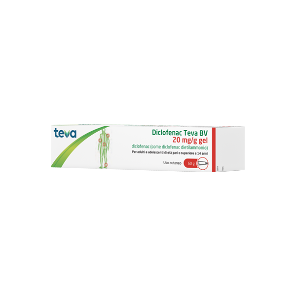 teva paraf diclofenac gel 20mg/g  60gteva