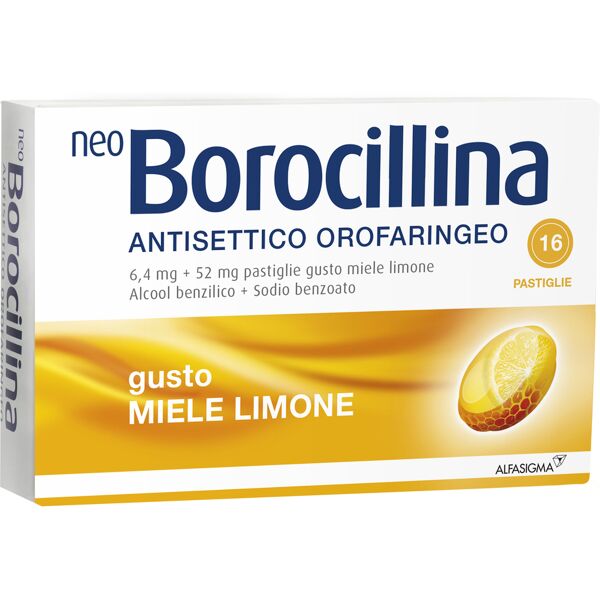 alfasigma spa neoborocillina 16 pastiglie miele & limone