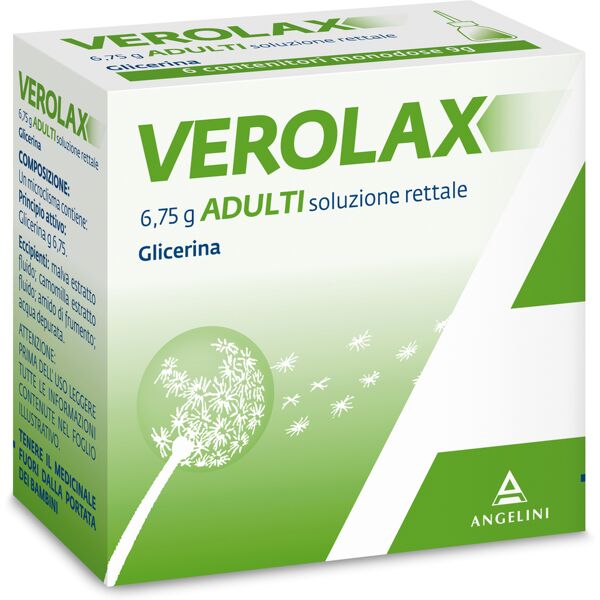 angelini (a.c.r.a.f.) spa verolax adulti 6 microclismi 6,75g