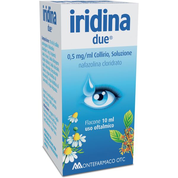 montefarmaco otc spa iridina due collirio 10 ml 0,5 mg/ml