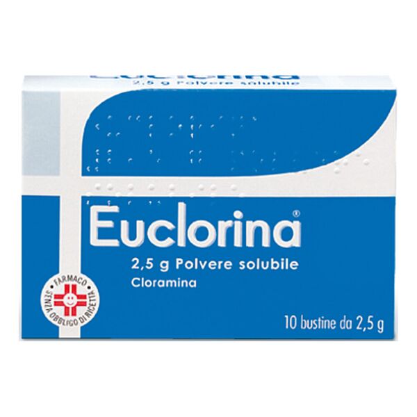 dompe' farmaceutici spa euclorina polvere solubile 10 bustine 2,5g