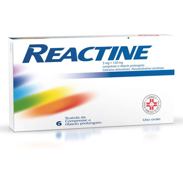 johnson & johnson reactine doppia azione 6 compresse