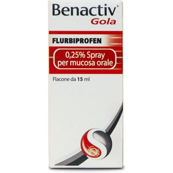 reckitt benckiser h.(it.) spa benactiv gola spray 15 ml spray gola per mal di gola