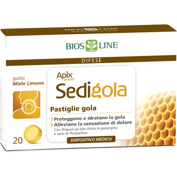 bios line spa apix sedigola pastiglie miele e limone