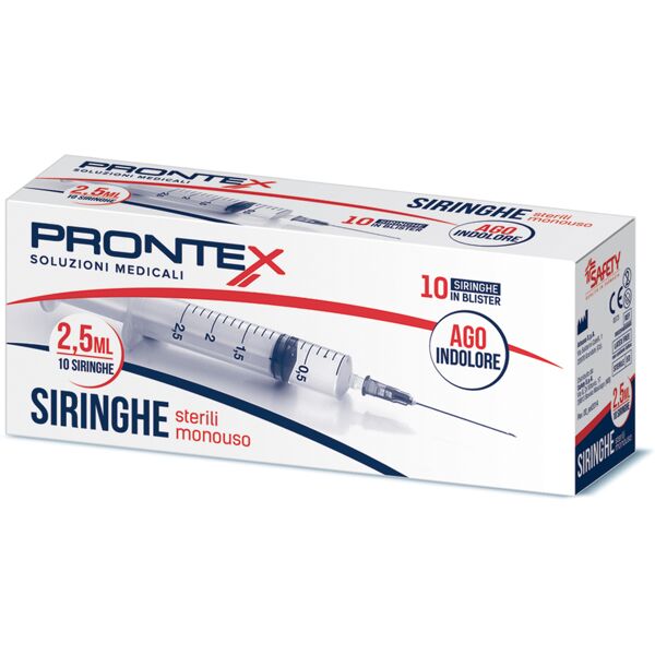 safety spa sir prontex 2,5ml ago ind 10pz