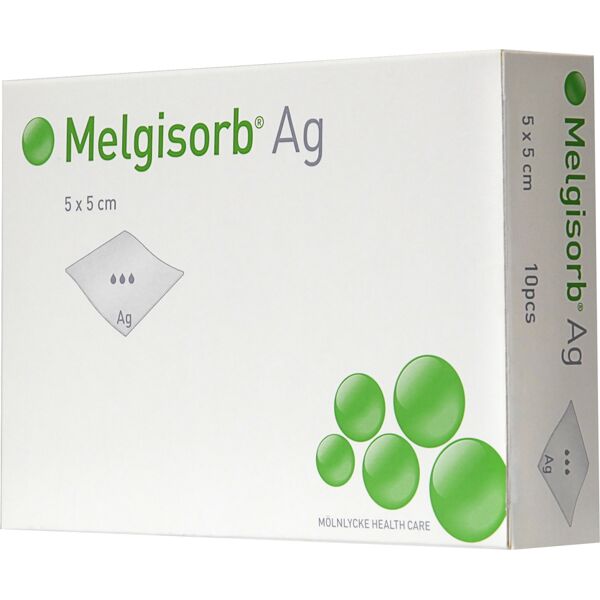 molnlycke health care srl melgisorb ag medicazione 10x10