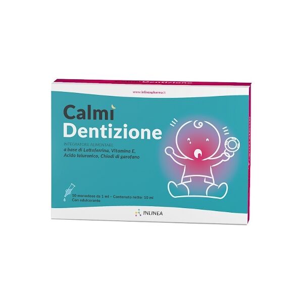 inlinea srl calmi' dentizione 10 flaconcini monodose da 1ml