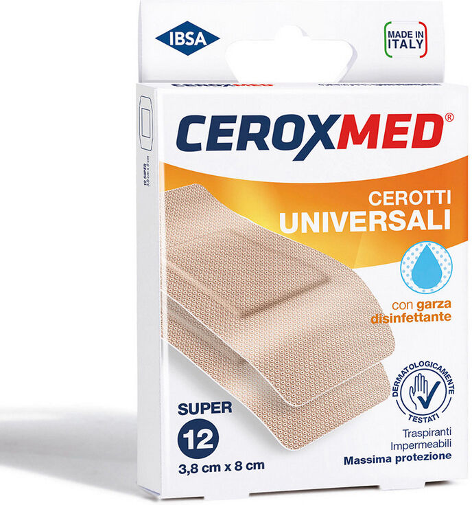 nova argentia srl ind. farm ceroxmed cerotti universali super ibsa 12 pezzi