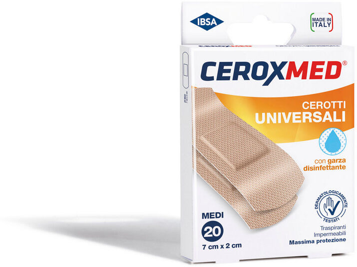 nova argentia srl ind. farm ceroxmed cerotti universali medi 20 pezzi