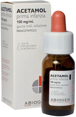 abiogen pharma spa acetamol 300mg prima infanzia gocce 100mg