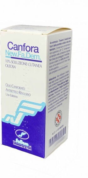 new fa.dem. srl new fadem canfora 10% soluzione oleosa 1000ml