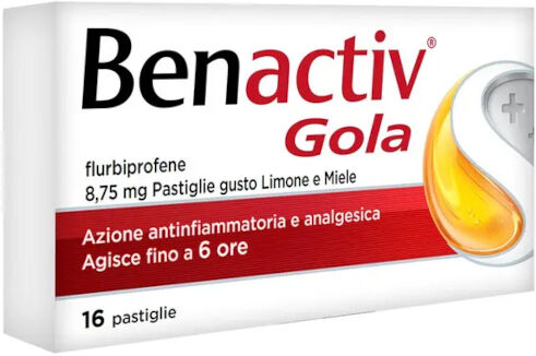 reckitt benckiser h.(it.) spa benactiv gola 16 pastiglie limone miele