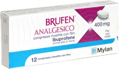 mylan spa brufen analgesico 12 compresse rivestite 400mg mylan