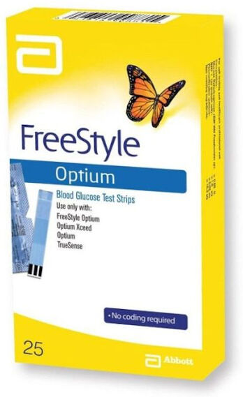 abbott freestyle optium test strips 25